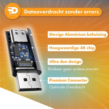 DisplayPort naar HDMI Adapter - 4K 30Hz