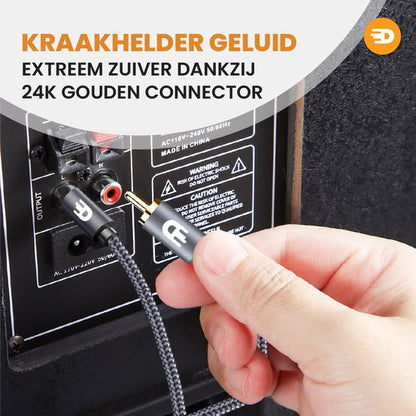 Premium Tulp Stereo Audio Kabel - 2RCA naar 2RCA