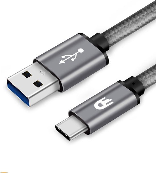 USB-C naar USB-A Kabel – Snel opladen en dataoverdracht - 5 meter