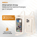 Waterdicht Telefoonhoesje 2 Pack – Bescherming voor wateractiviteiten - Beige 4