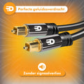 Optische Toslink Kabel – Stabiel en helder geluid - 5 meter 5