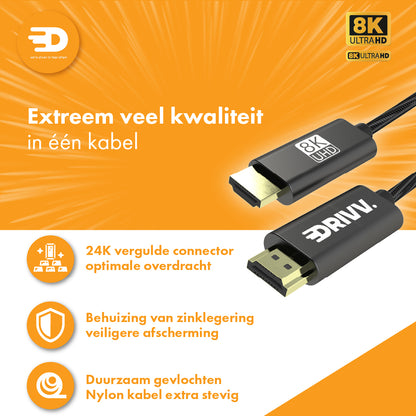 HDMI Kabel 2.1 - UHD 8K - 4K 120hz