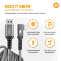 USB naar USB-C Kabel - Haaks 3.0A Fast Charge - 1.5 meter 4