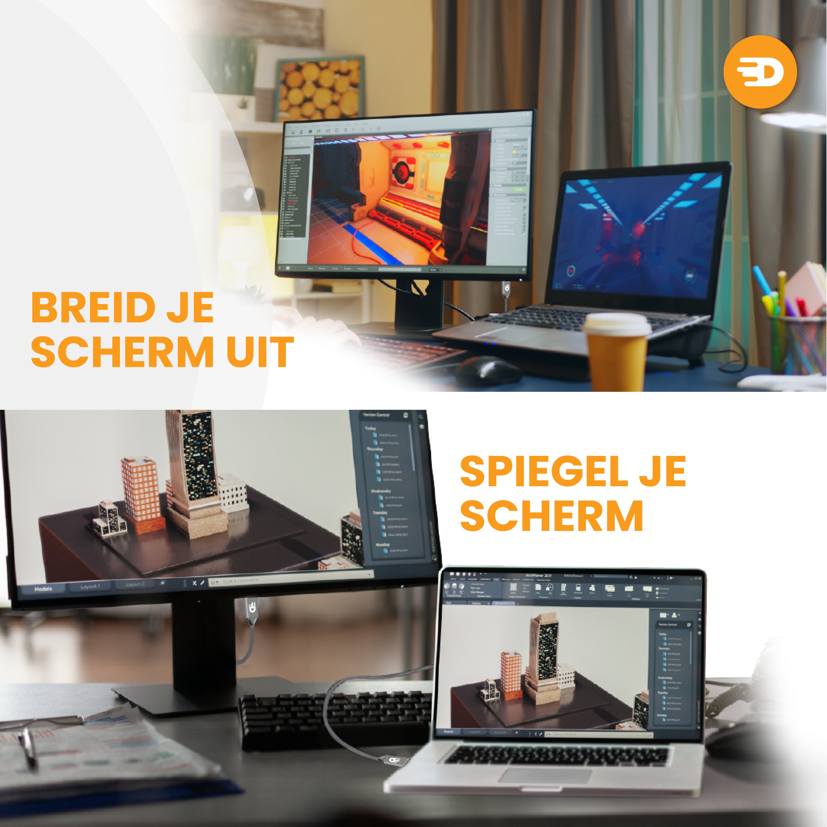 DisplayPort 2.1 Kabel – 16K 60Hz en 8K 120Hz voor maximale prestaties