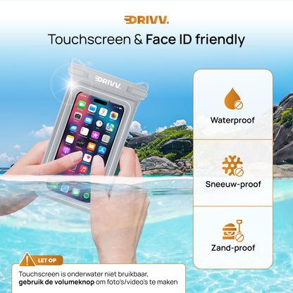 Waterdicht Telefoonhoesje Drijvend - Grijs