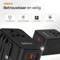 Universele Wereldstekker 70W GaN – Met USB-C Kabel 7