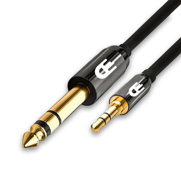 3,5 mm naar 6,35 mm Jack Kabel – Kraakhelder HiFi-geluid - 3 meter