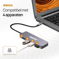 USB-C Hub met 4 USB 3.0 Poorten – Meer apparaten, minder gedoe 2