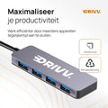 USB-C Hub met 4 USB 3.0 Poorten – Meer apparaten, minder gedoe 5