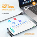 USB naar USB-C Kabel - Haaks 3.0A Fast Charge 6