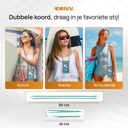Waterdicht Telefoonhoesje Drijvend - Legergroen