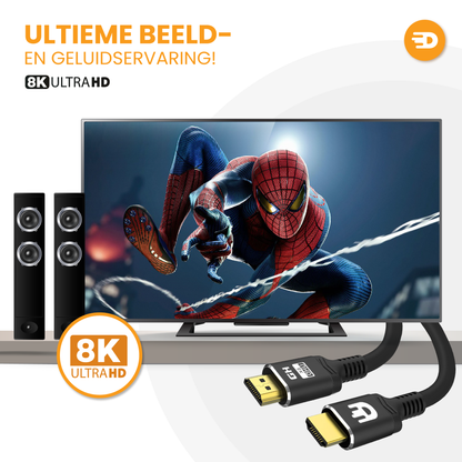 Premium HDMI Kabel 2.1 - UHD 8K - 4K 120hz - 2 meter