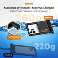 Waterdicht Telefoonhoesje – Blijft drijven en beschermt - Zwart - 6.5 inch 5