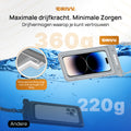 Waterdicht Telefoonhoesje – Blijft drijven en beschermt - Grijs 8
