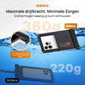 Waterdicht Telefoonhoesje – Blijft drijven en beschermt - Zwart 4