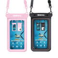 Waterdicht Telefoonhoesje – Blijft drijven en beschermt - Zwart & Roze 1