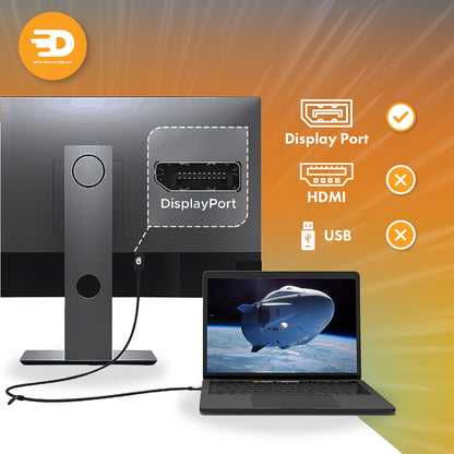 USB C naar DisplayPort Kabel - 4K 120Hz - 8K 60Hz