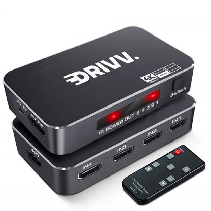 HDMI Switch - 5 in 1 uit - 4K 60Hz