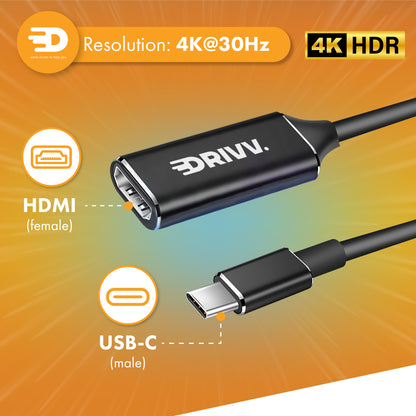 USB C naar HDMI Adapter - 4K 30Hz