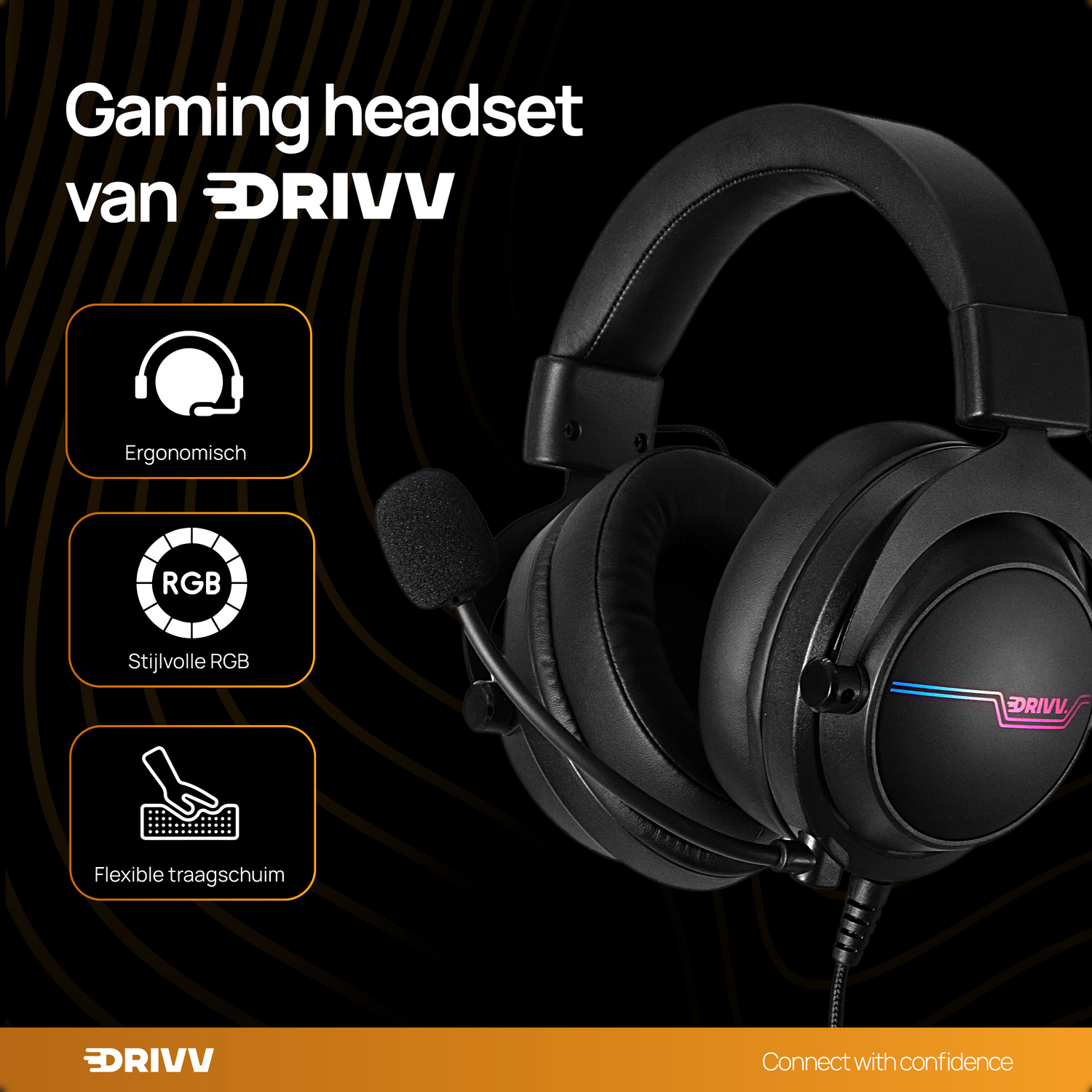 PRO Gaming Headset met Microfoon - Bedraad