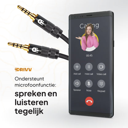 AUX Kabel - Jack naar Jack 3.5 mm