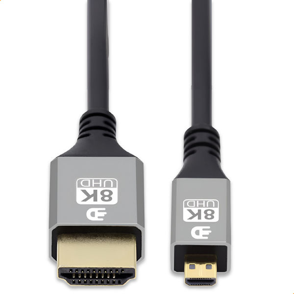 Micro HDMI naar HDMI Kabel – 8K 60Hz voor helder beeld - 1 meter