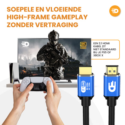 HDMI Kabel 2.1 - 8K 60Hz - 4K 120Hz