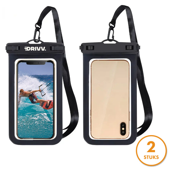 Waterdicht Telefoonhoesje 2 Pack – Bescherming voor wateractiviteiten