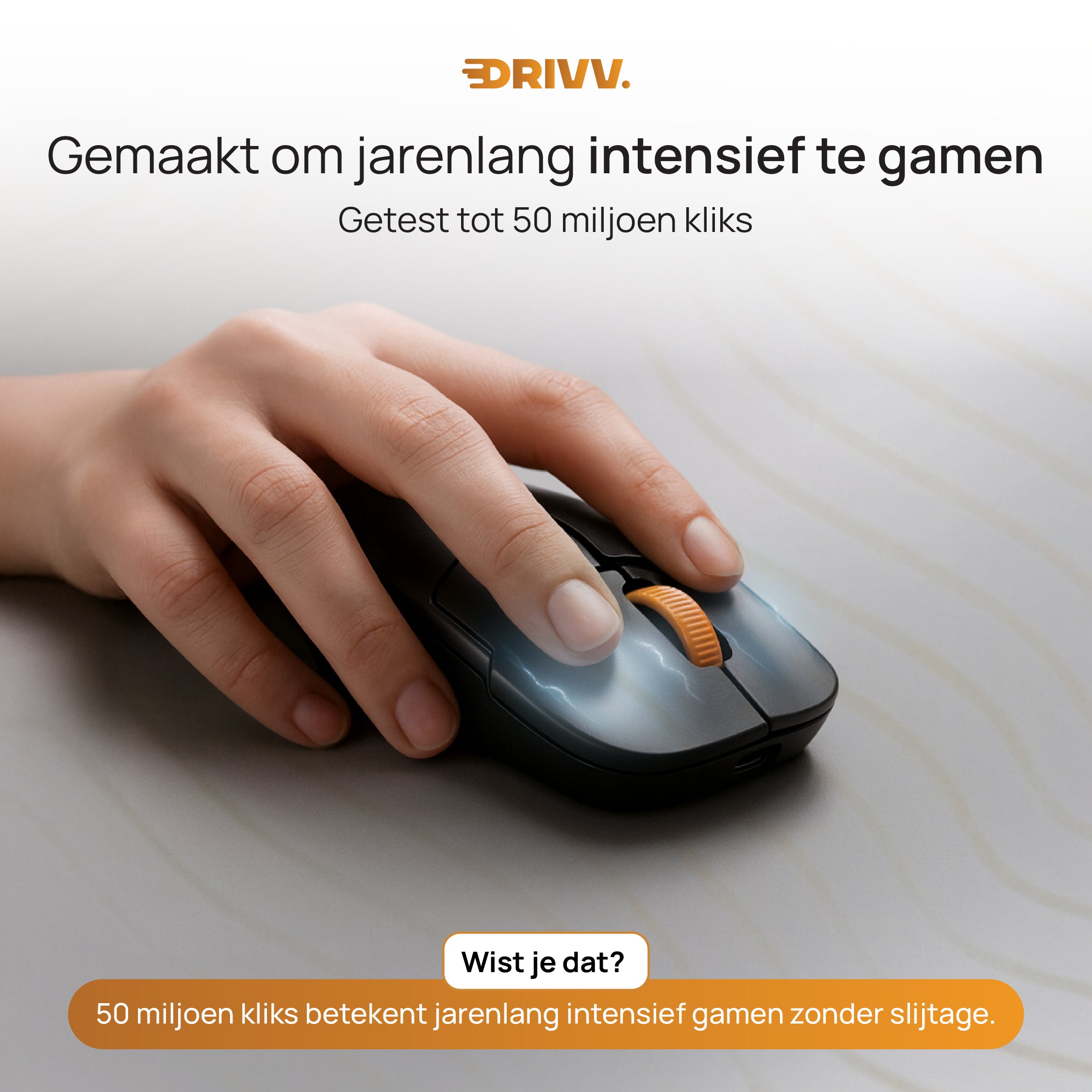 Gaming Muis Nova Draadloos - 63g ultralicht, PAW3311, 12.000 DPI