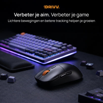 Gaming Muis Nova Draadloos - 63g ultralicht, PAW3311, 12.000 DPI