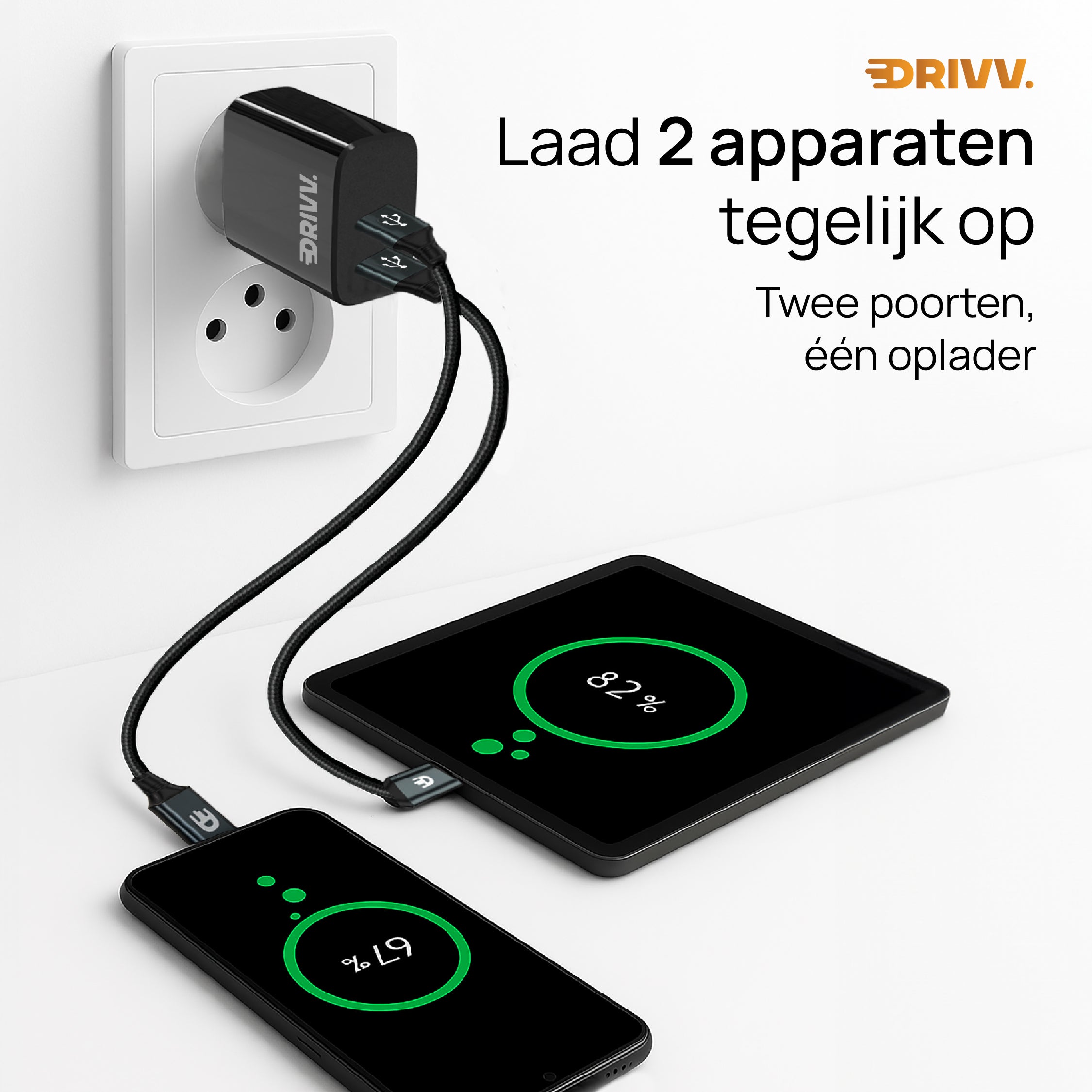 USB C + A Oplader 35W – Snelladen met Power Delivery