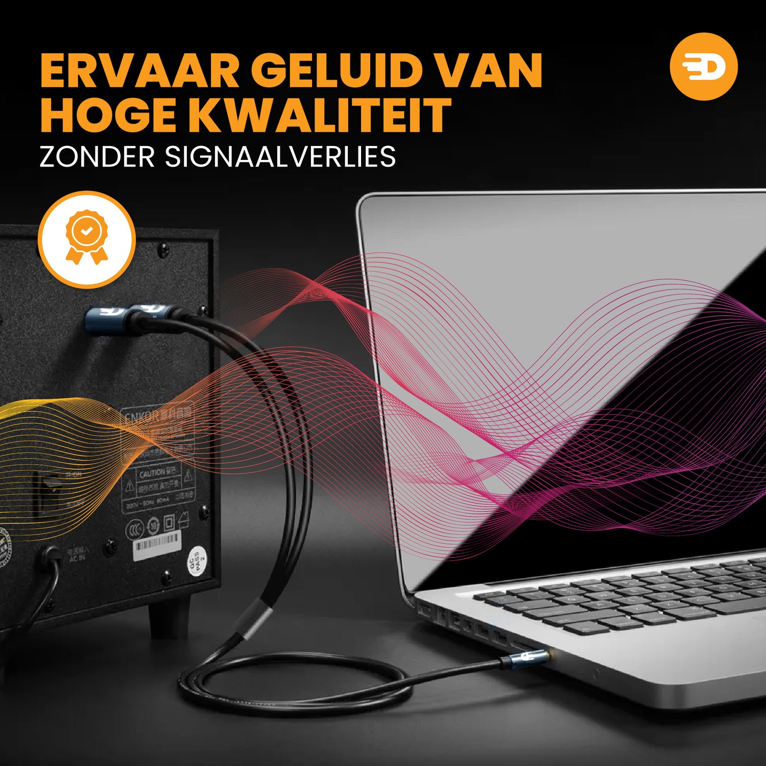 Premium 3,5 mm Jack naar Dual 6,35 mm Kabel - Stereo Audio