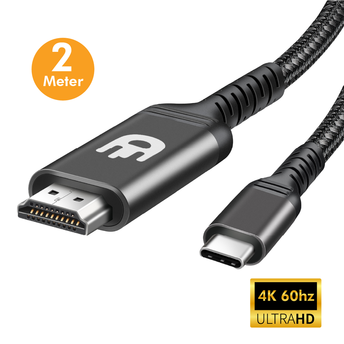 USB C naar HDMI Kabel - 4K 60Hz - 2 Meter