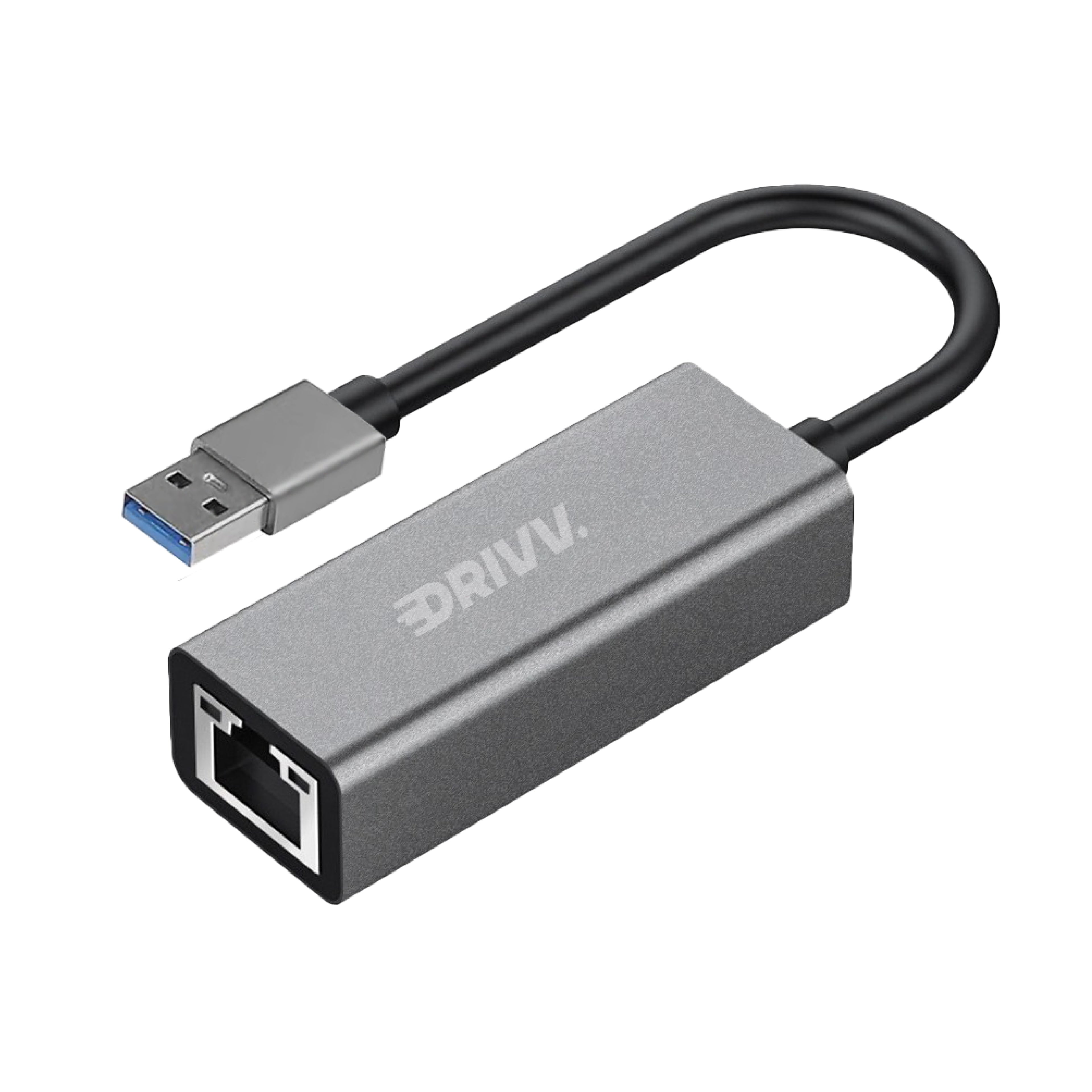 USB-A naar Ethernet Adapter / Internet / Netwerk - 10/100/1000 MBps