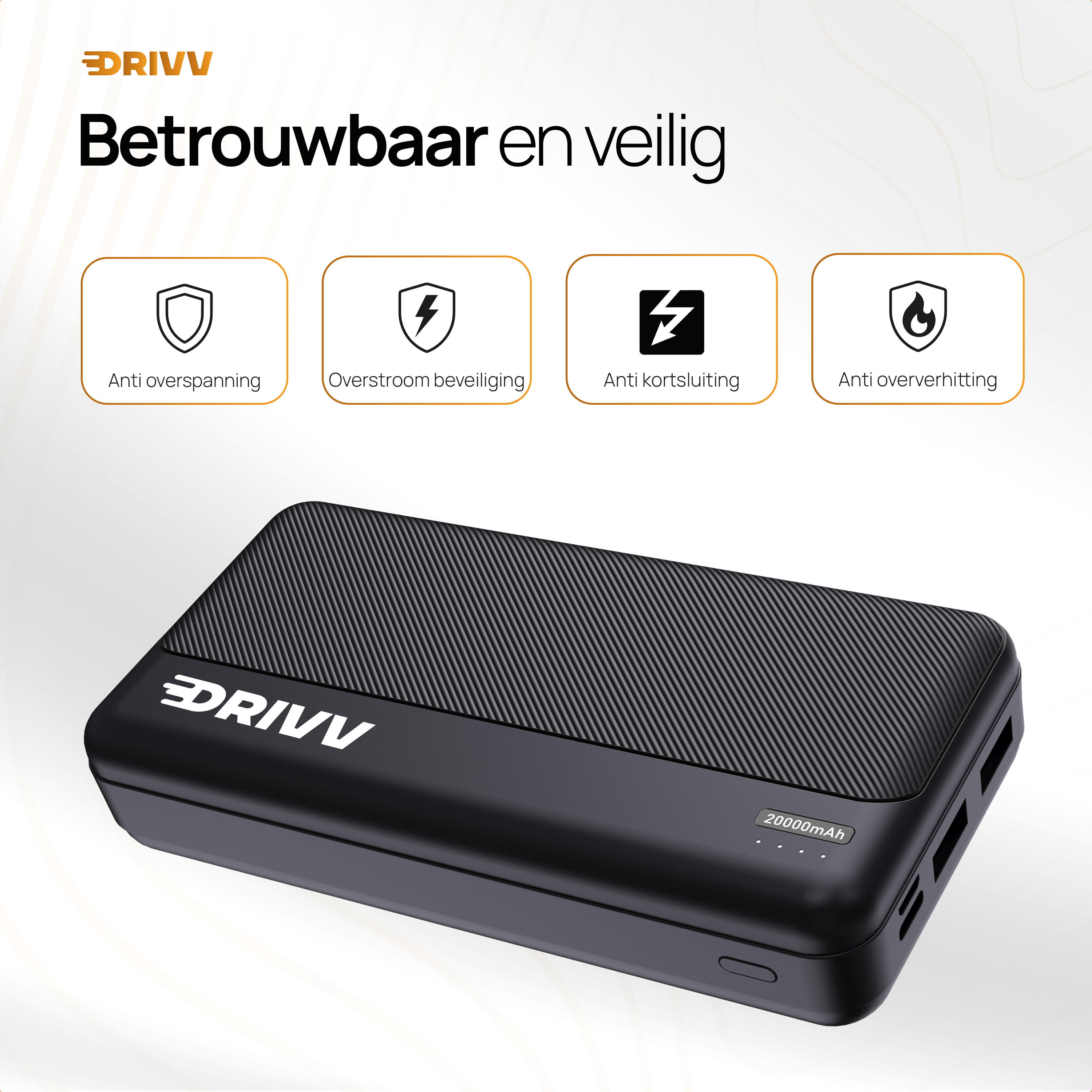 Powerbank 20.000 mAh - 22.5W Snellader