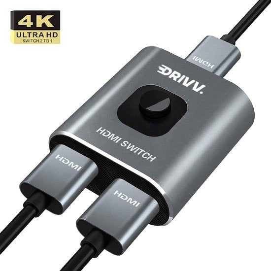 HDMI Switch - 2 In 1 Uit - 4K 60Hz