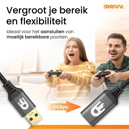 Premium USB 3.0 Verlengkabel