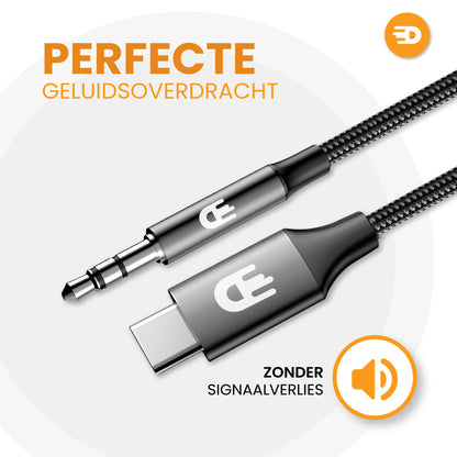 USB C naar AUX Kabel - 1 meter