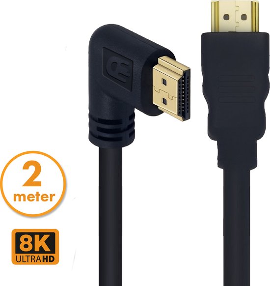 HDMI Kabel 2.1 - Haaks - 4K 120Hz - 8K 60Hz