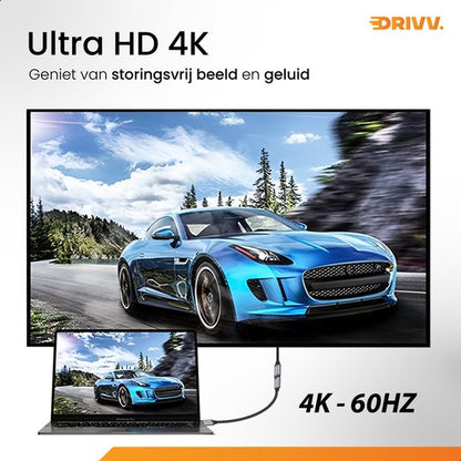 USB C Verlengkabel 3.2 - PD 100w - 4K 60Hz